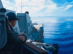LEAVING IWO JIMA